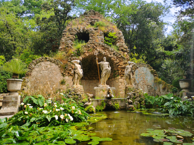 Neptunus fontein, Arboretum Trsteno